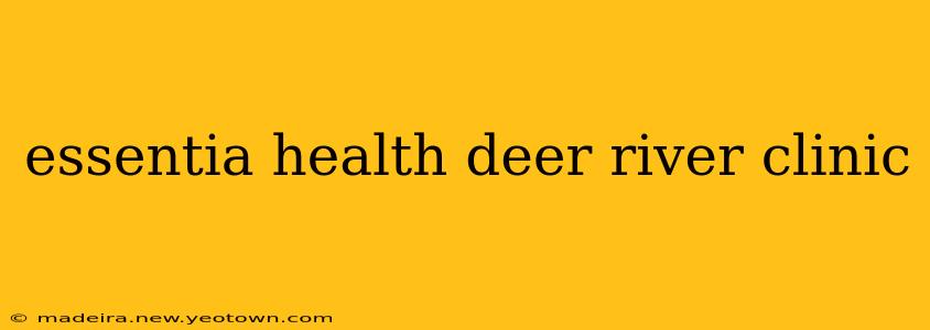 essentia health deer river clinic