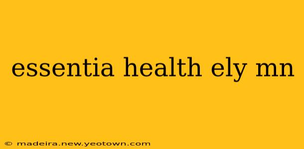 essentia health ely mn