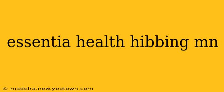 essentia health hibbing mn