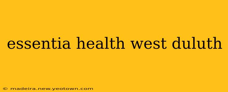 essentia health west duluth