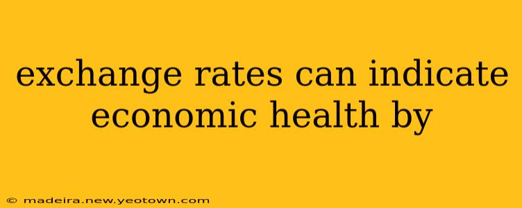 exchange rates can indicate economic health by