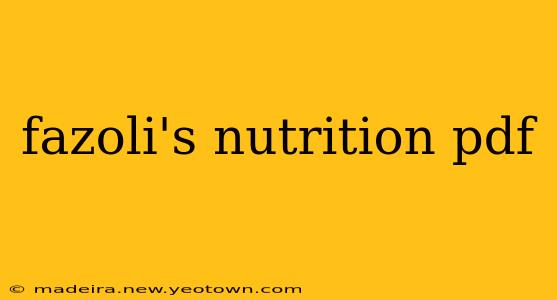 fazoli's nutrition pdf
