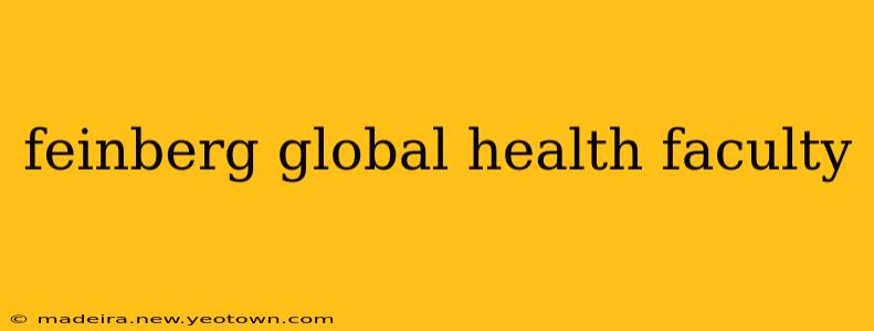 feinberg global health faculty