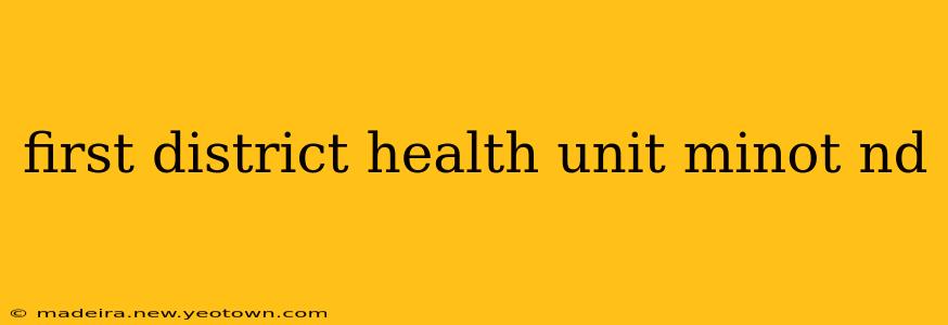 first district health unit minot nd