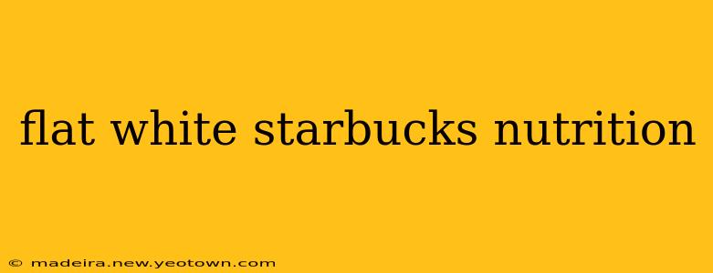 flat white starbucks nutrition