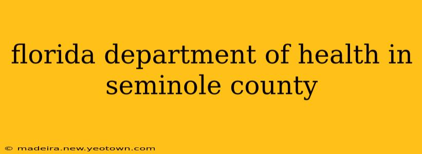florida department of health in seminole county
