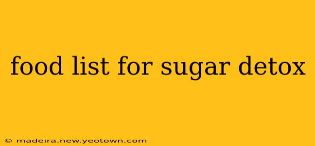 food list for sugar detox