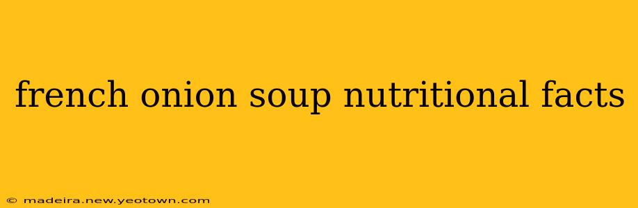french onion soup nutritional facts