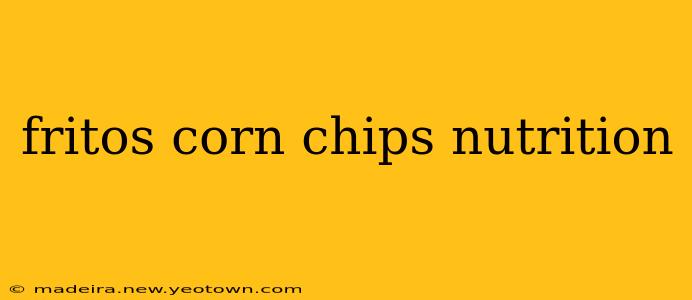 fritos corn chips nutrition