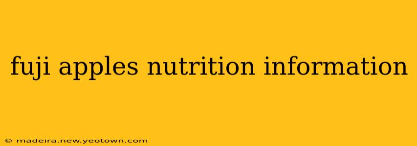 fuji apples nutrition information