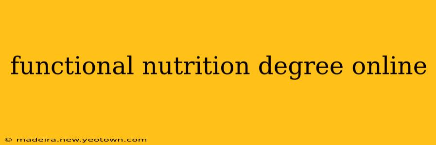 functional nutrition degree online