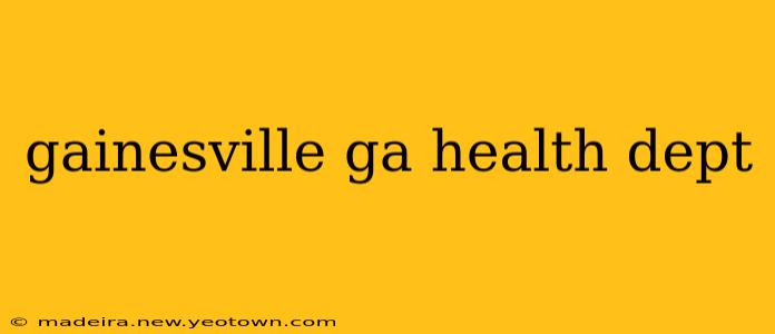 gainesville ga health dept
