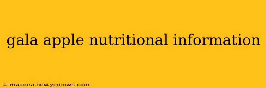gala apple nutritional information