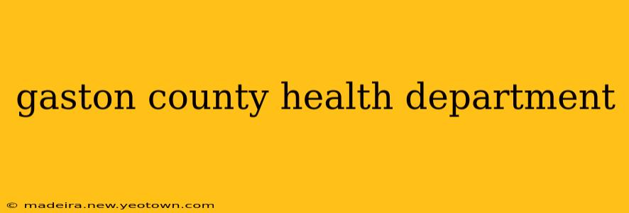 gaston county health department