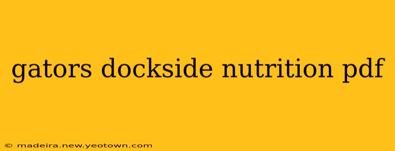 gators dockside nutrition pdf