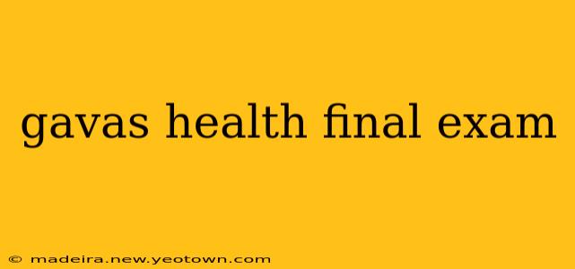 gavas health final exam