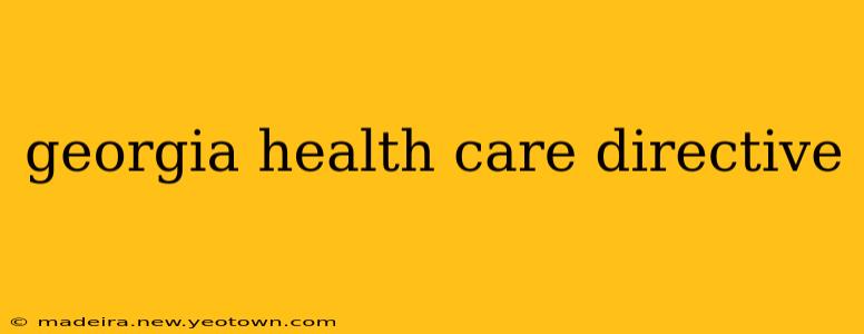 georgia health care directive