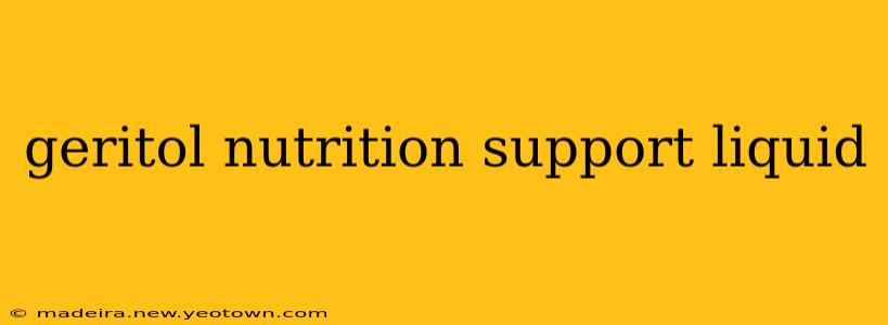 geritol nutrition support liquid