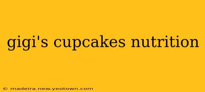 gigi's cupcakes nutrition
