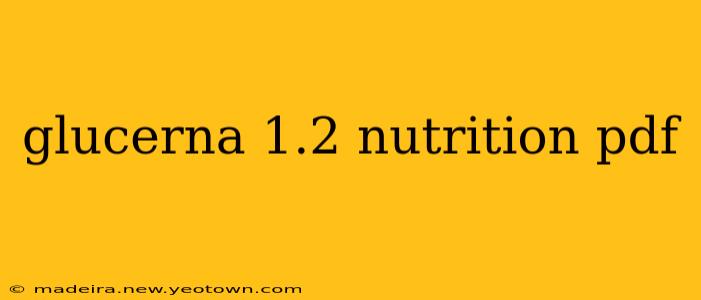 glucerna 1.2 nutrition pdf