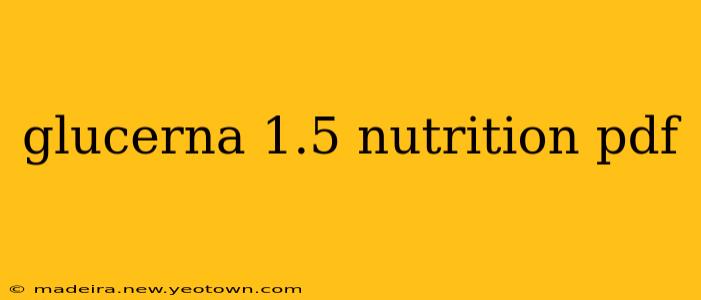 glucerna 1.5 nutrition pdf