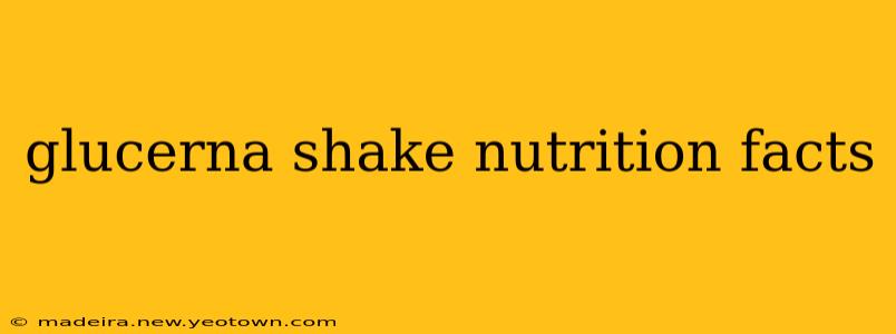 glucerna shake nutrition facts
