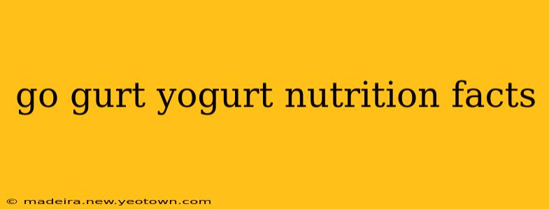go gurt yogurt nutrition facts
