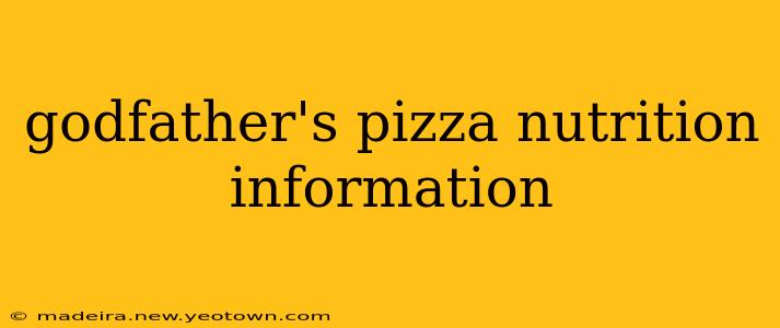 godfather's pizza nutrition information
