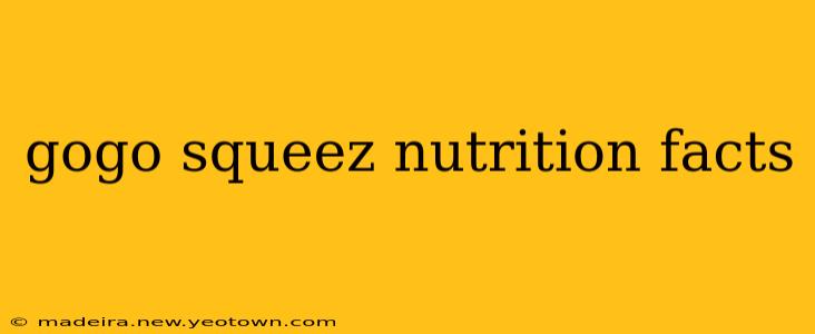 gogo squeez nutrition facts