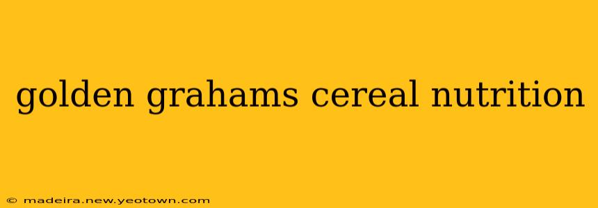 golden grahams cereal nutrition