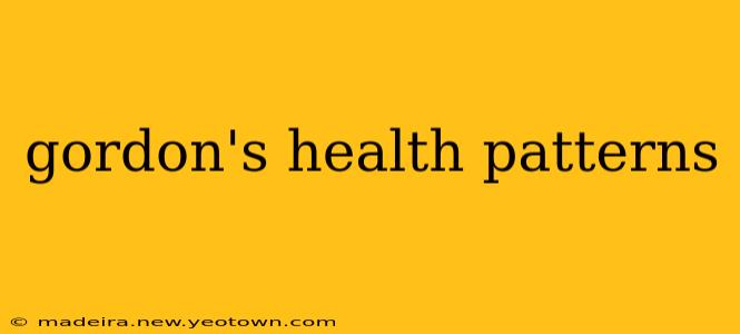 gordon's health patterns