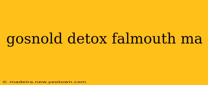 gosnold detox falmouth ma