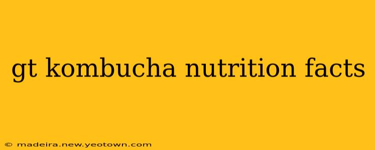 gt kombucha nutrition facts