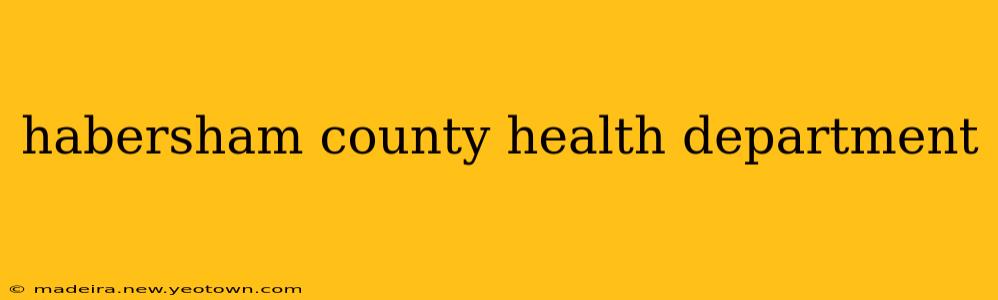 habersham county health department