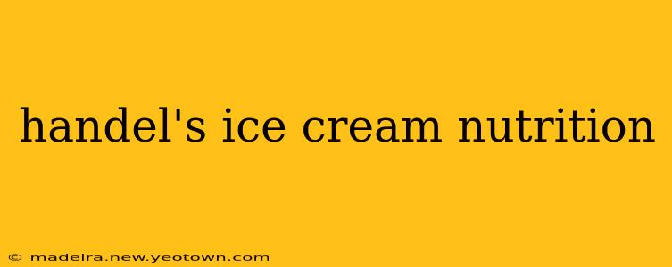 handel's ice cream nutrition