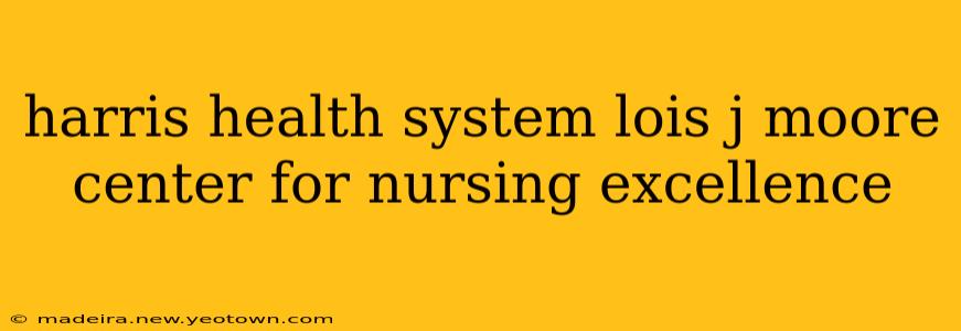 harris health system lois j moore center for nursing excellence