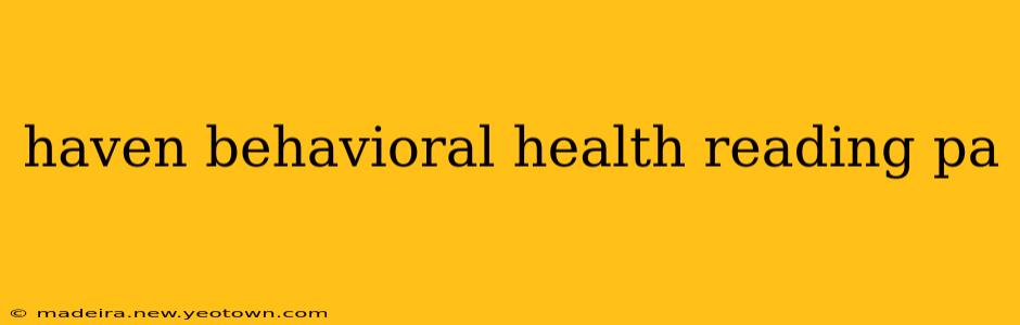 haven behavioral health reading pa