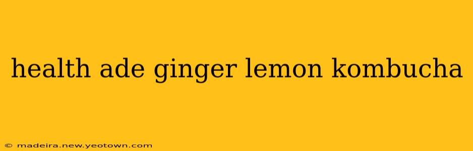 health ade ginger lemon kombucha