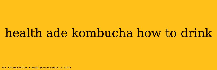 health ade kombucha how to drink