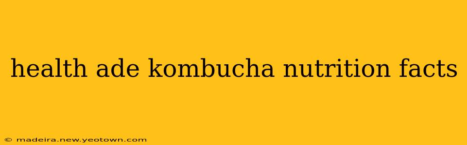 health ade kombucha nutrition facts