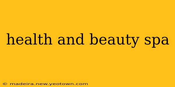 health and beauty spa
