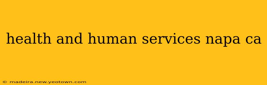 health and human services napa ca