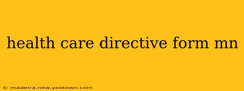 health care directive form mn