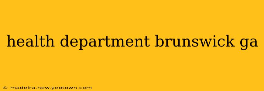 health department brunswick ga