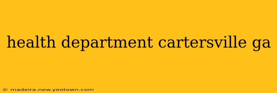 health department cartersville ga