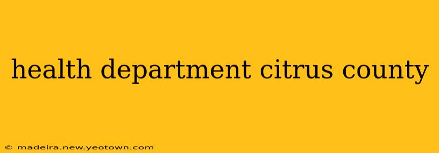 health department citrus county