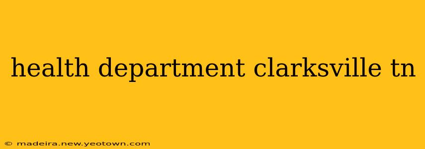 health department clarksville tn