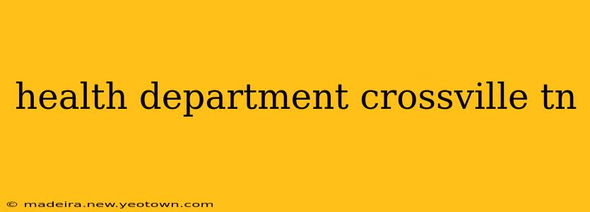 health department crossville tn