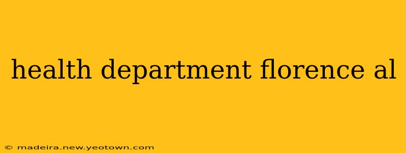 health department florence al