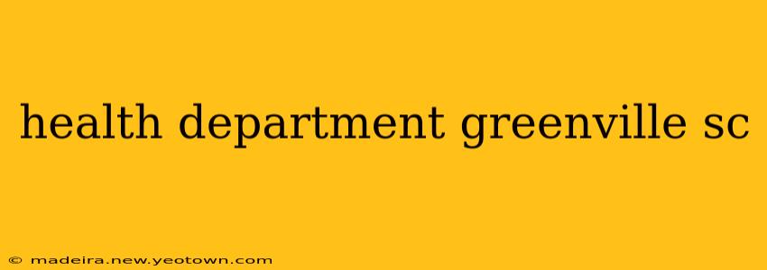 health department greenville sc
